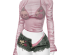 ! skull pink transparent