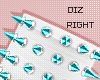 !!D Ankle Spike Teal R