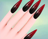 Xiang Red Black Nails