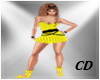 CD Yellow Short Dress