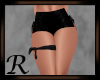Y2K Tied Short Black