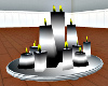 black & grey candles