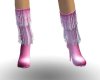 (CS) Pink Tassel Boots