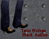 Twin Wolves Black Ankles