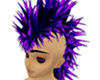 Purple/black Punk Mohawk