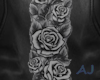 (A) Roses Black Leather