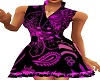 black& purple dress