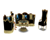 black and gold couch set