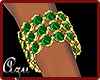 Emeralds & Gold Anklet L