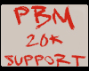 PBM 20k Support Sticker