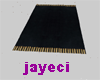 ]j[ elegant blk gold rug