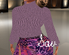 Mauve Sweater Skirt Set