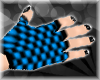 Checkered Gloves Blue