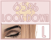 Left Eye Down 65%