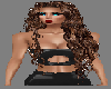 curly brown hair