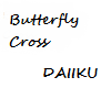 Butterfly Cross Sticker