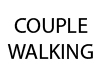 Simple couple walking