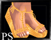 {PS} Gold Sandals