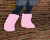pink fur boots