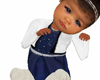 Mila bby blue/whitedress