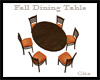 *C* Fall Dining Table