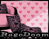 pink skull kissy chair
