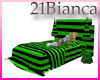 21b-12 poses bed green b