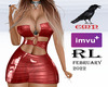 Leather Dress  Red 2 RL