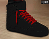I' Blk + Red Shoes