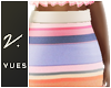 v. Rainbow Stripe Skirt