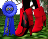 red harley quinn boots
