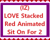 Love Stacked Red Ani