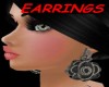 (CHOCO)ZIP ROSE EARRINGS