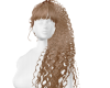 Blonde curly ponytail