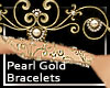 .a Pearl Gold Armbands
