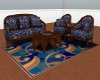 Blue Design Living room