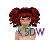 Hair Red Curl Pigtails