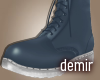 [D] Bomber blue boots