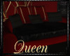 !Q M Black/Red Sofa
