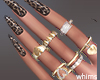 Baddie Kitty Rings Nails