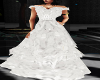 White Ruffle Gown
