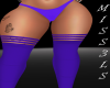 Panties x socks purple