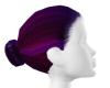 hair bun purple