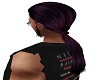 Male purple ponytail