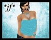 *jf* Teal Fur Top