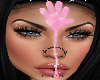 sticky hand on face