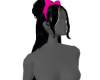 PINK BOW BLK-HAIR