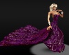  purple wedding gown