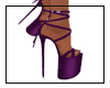 Wrapped strap heels,purp