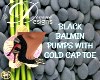 DD*BLACK BALMIN CAP TOE